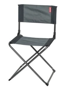 Chaise Camping Pliante Gris Noir